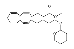 methyl ester tetrahydropyranyl ether of 20-hydroxyarachidonic acid Structure