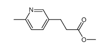 2-methylpyridine-5-propionic acid methyl ester Structure
