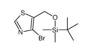 (4-bromo-1,3-thiazol-5-yl)methoxy-tert-butyl-dimethylsilane结构式