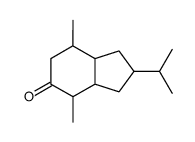 2-isopropyl-4,7-dimethyl-octahydro-inden-5-one结构式