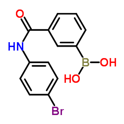 {3-[(4-Bromophenyl)carbamoyl]phenyl}boronic acid Structure