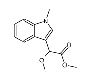 methyl α-methoxy-1-methylindol-3-yl acetate结构式