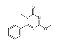 4-methoxy-1-methyl-6-phenyl-1H-[1,3,5]triazin-2-one结构式