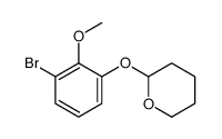 2-(3-bromo-2-methoxyphenoxy)oxane Structure