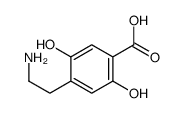 4-(2-aminoethyl)-2,5-dihydroxybenzoic acid Structure