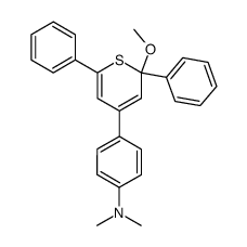 4-(4-Dimethylamino-phenyl)-2-methoxy-2,6-diphenyl-2H-thiopyran Structure