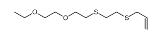 3-[2-[2-(2-ethoxyethoxy)ethylsulfanyl]ethylsulfanyl]prop-1-ene Structure