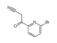 3-溴吡啶-2-基-3-氧代丙腈结构式