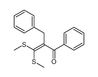 2-benzyl-3,3-bis(methylsulfanyl)-1-phenylprop-2-en-1-one结构式