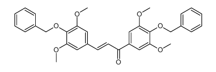 1,3-bis(3,5-dimethoxy-4-phenylmethoxyphenyl)prop-2-en-1-one结构式