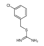 (3-chlorophenyl)methyl carbamimidothioate结构式