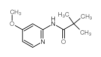N-(4-甲氧基-2-吡啶)-2,2-二甲基丙酰胺结构式