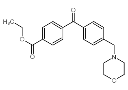 4-CARBOETHOXY-4'-MORPHOLINOMETHYL BENZOPHENONE结构式