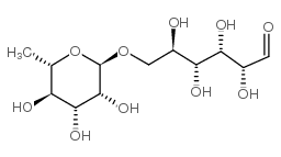 6-O-(6-deoxy-alpha-L-mannopyranosyl)-D-glucose Structure