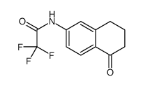 2,2,2-trifluoro-N-(5-oxo-5,6,7,8-tetrahydronaphthalen-2-yl)acetamide结构式