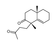 (1S,4aS)-1,4a-dimethyl-1-(3-oxobutyl)-3,4,4a,5,6,7-hexahydronaphthalen-2(1H)-one Structure