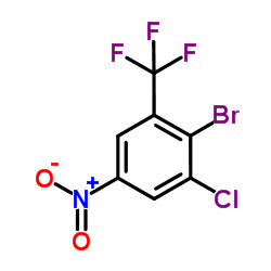 2-bromo-3-chloro-5-nitrobenzotrifluoride structure
