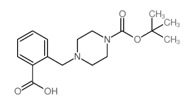 1-Boc-4-(2-羧基苄基)哌嗪结构式