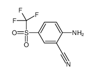 2-氨基-5-三氟甲基磺酰基苯甲腈结构式