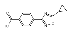 4-(5-环丙基-1,2,4-噁唑-3-基)苯甲酸结构式