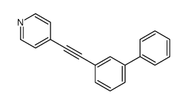 4-[2-(3-phenylphenyl)ethynyl]pyridine结构式