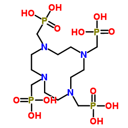 1,4,7,10-tetraazacyclododecane-1,4,7,10-tetrayl-tetrakis(methylphosphonic acid) Structure