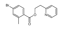 2-pyridin-2-ylethyl 4-bromo-2-methylbenzoate Structure