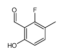 2-fluoro-6-hydroxy-3-methylbenzaldehyde Structure