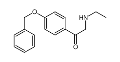 2-(ethylamino)-1-(4-phenylmethoxyphenyl)ethanone结构式