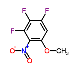 2-硝基-3,4,5-三氟苯甲醚结构式