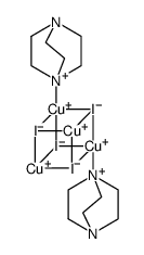 Copper, bis(1,4-diazabicyclo[2.2.2]octane-κN1)tetra-μ3-iodotetra Structure