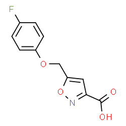 5-[(4-Fluorophenoxy)methyl]isoxazole-3-carboxylic acid Structure