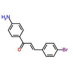 (2E)-1-(4-Aminophenyl)-3-(4-bromophenyl)-2-propen-1-one结构式