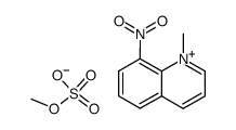1-methyl-8-nitro-quinolinium, methyl sulfate结构式