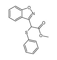 methyl (1,2-benzisoxazol-3-yl)(phenylthio)acetate结构式