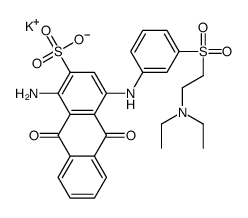 1-amino-4-[3-[[2-(diethylamino)ethyl]sulphonyl]anilino]-9,10-dihydro-9,10-dioxoanthracene-2-sulphonic acid, potassium salt Structure