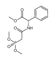 methyl (S)-2-[2-(dimethoxyphosphoryl)acetamido]-2-phenylacetate结构式