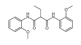 ethyl-malonic acid di-o-anisidide Structure