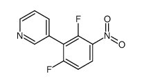 3-(2,6-difluoro-3-nitrophenyl)-pyridine Structure