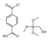 4-nitrobenzoic acid,trimethoxysilylmethanol Structure