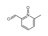 2-Pyridinecarboxaldehyde,6-methyl-,1-oxide(9CI) structure