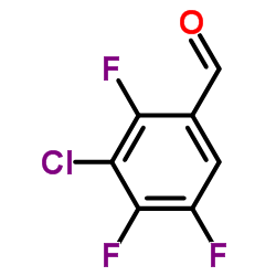 3-chloro-2,4,5-trifluorobenzaldehyde structure