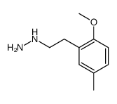 2-(2-methoxy-5-methylphenyl)ethylhydrazine Structure