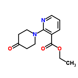 2-哌啶酮基烟酸乙酯结构式