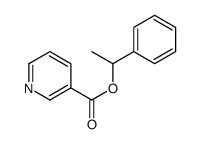 1-phenylethyl pyridine-3-carboxylate结构式