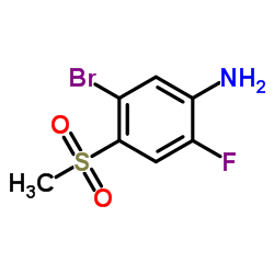 5-Bromo-2-fluoro-4-(methylsulfonyl)aniline Structure