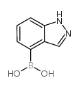 1H-吲唑-4-硼酸结构式