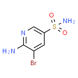 6-氨基-5-溴吡啶-3-磺酰胺结构式