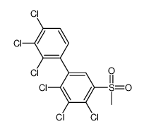2,3,4-trichloro-1-methylsulfonyl-5-(2,3,4-trichlorophenyl)benzene结构式