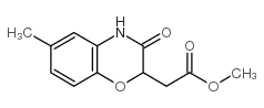 (6-甲基-2H-1,4-苯并恶嗪-3(4H)-酮-2-基)乙酸甲酯结构式